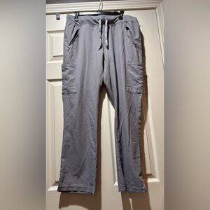 Med Couture Gray Cargo Pants with Drawstring Waist